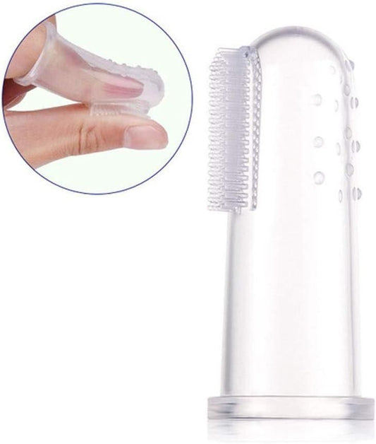 Baby Training Toothbrush Safe Silicone Finger Soft (Pack of 2) - Moby Mart