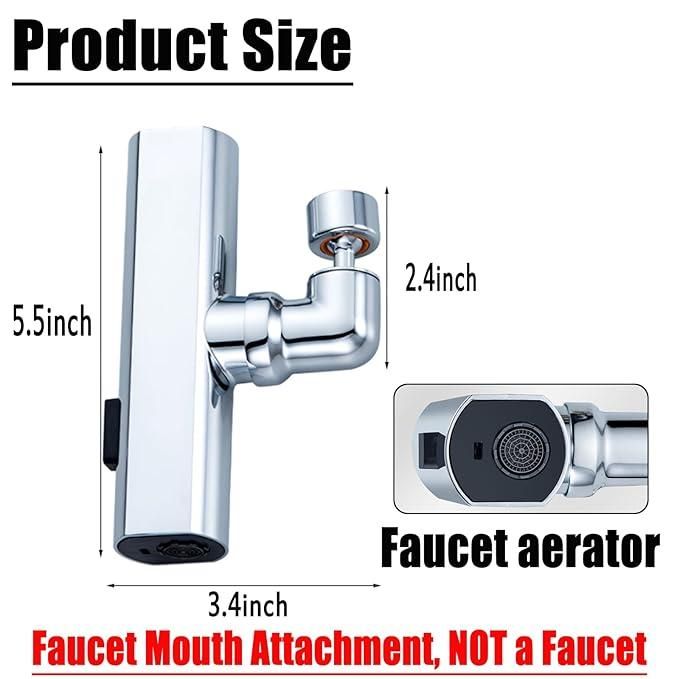 3 in 1 360� Waterfall Kitchen Faucet, Touch Faucet, Extender for Kitchen Sink - Moby Mart