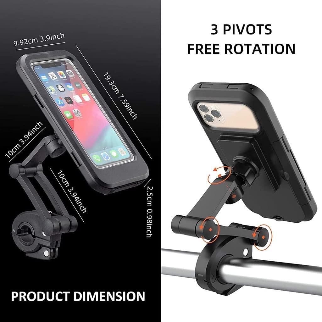 Universal 360 Rotation Bike Waterproof Cell Phone Holder. - Moby Mart