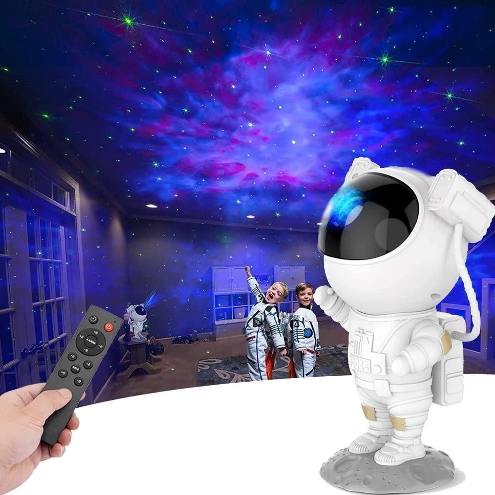 Astronaut Galaxy Projector - 360 Magnetic Head Rotation, Remote Control - Moby Mart