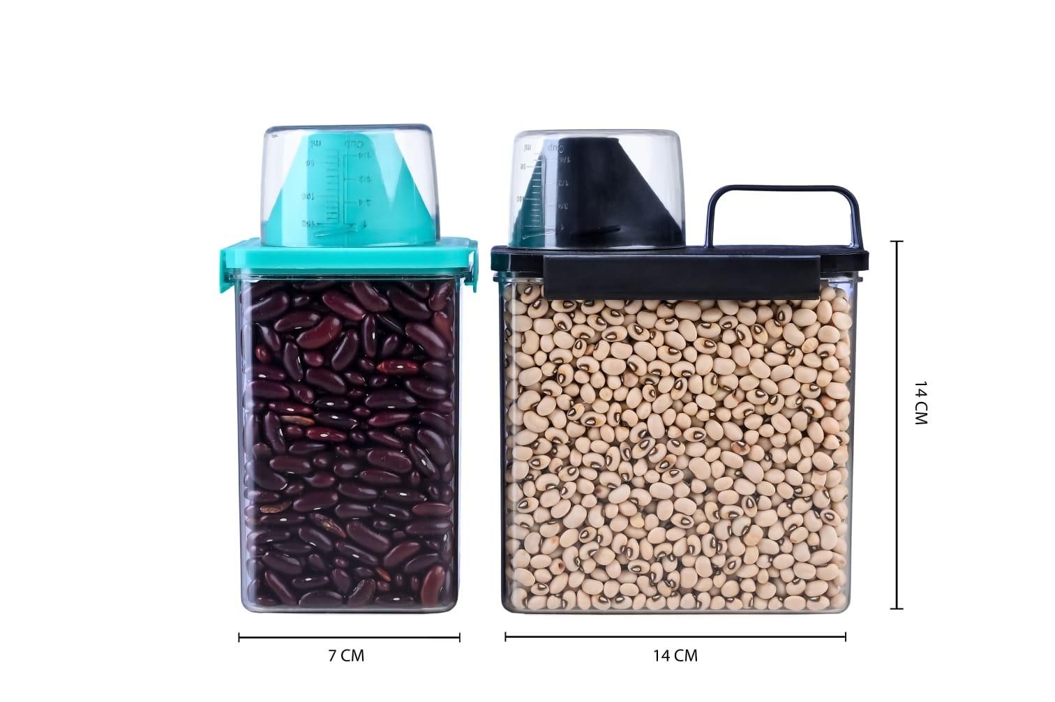 Scale Cap Kitchen Storage Container 1100 ml (Pack of 4) - Moby Mart