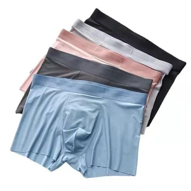 Men's Ice Silk Briefs Boxers (Pack of 5) - Moby Mart