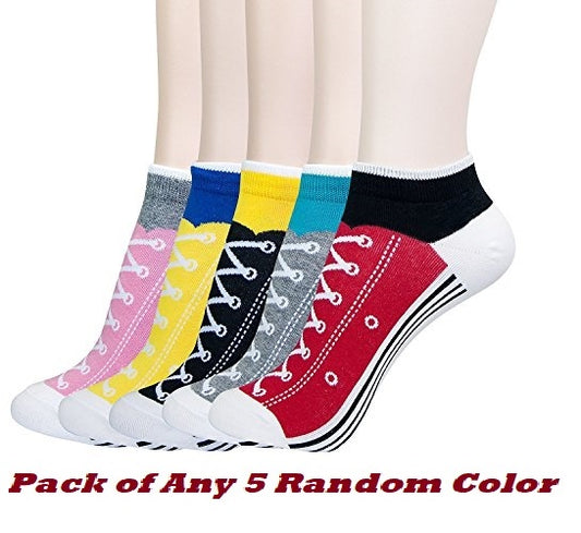 Men's and Boys fancy Cotton Socks With Laces(Pack of 5)