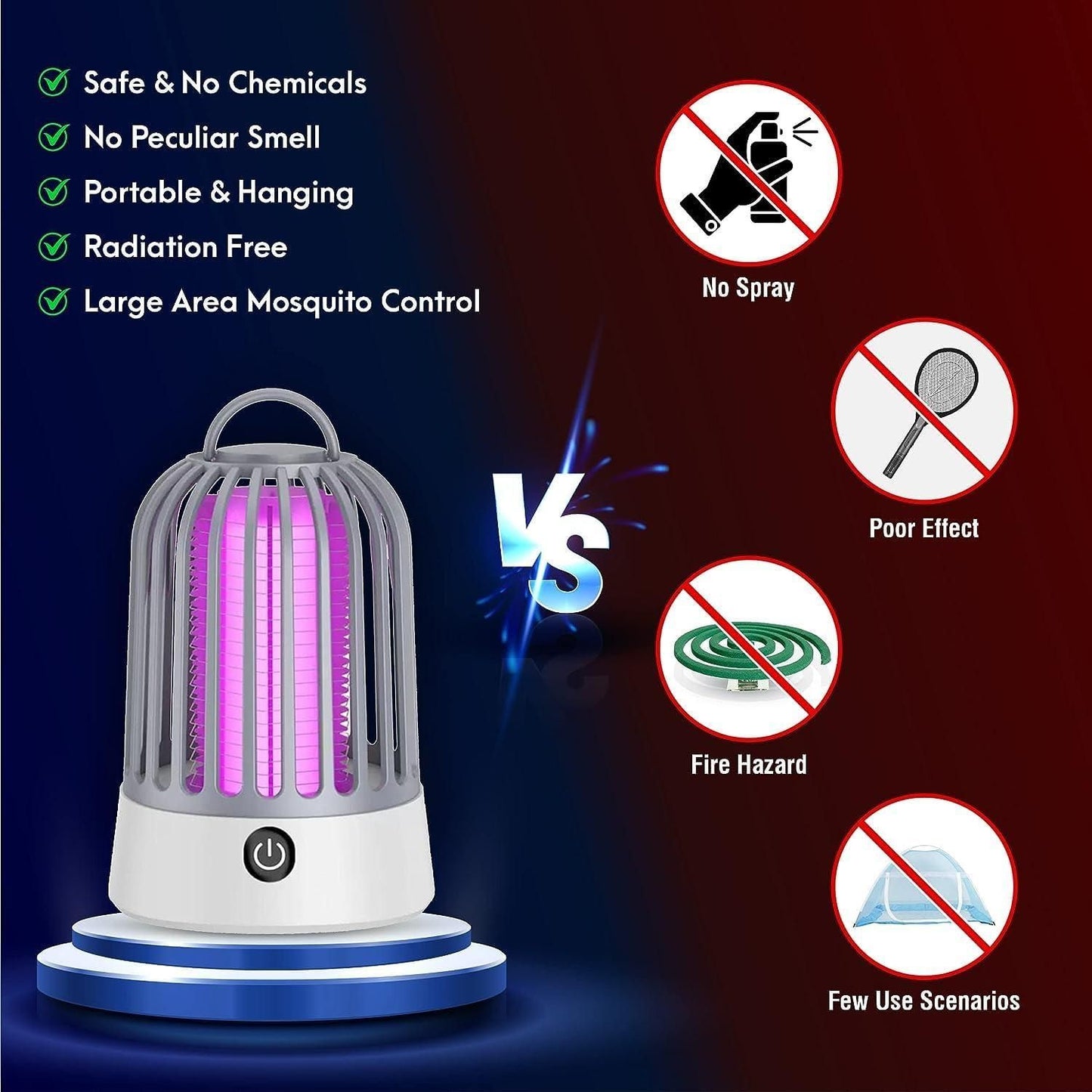 Mosquito Trap Electric Led Mosquito Killer Lamp for Home Best Mosquito Trap Machine - Moby Mart