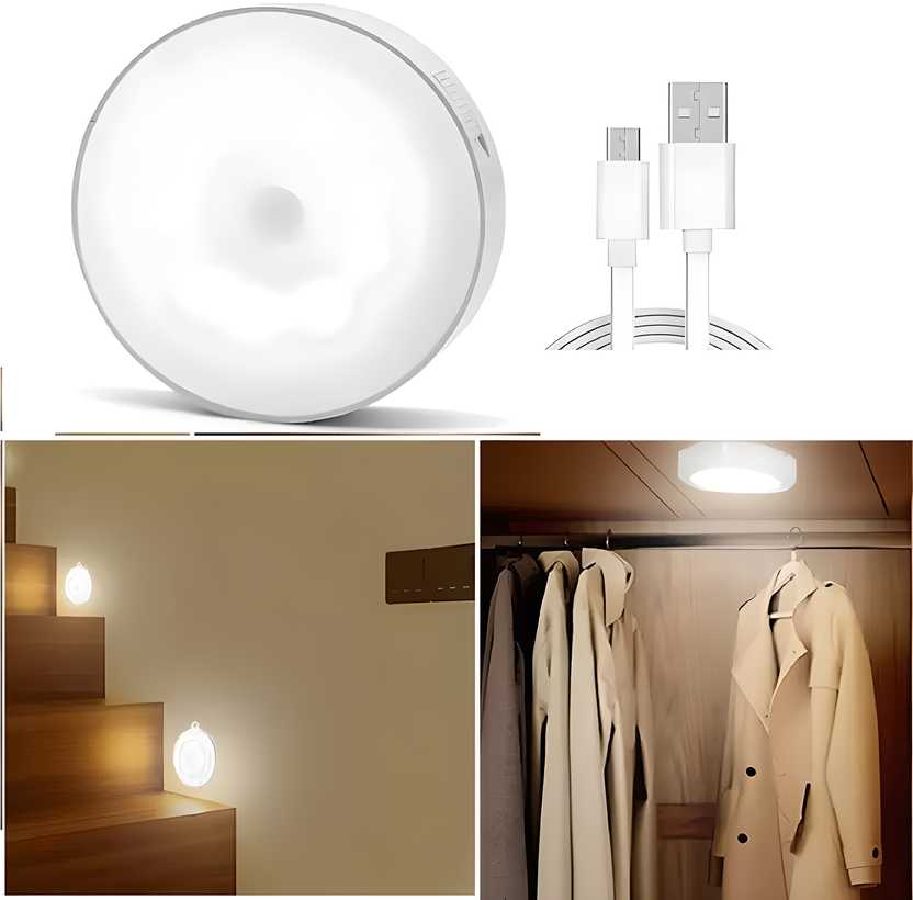 Motion Sensor Light for Home with USB Charging Wireless Self Adhesive LED Night Light - Moby Mart