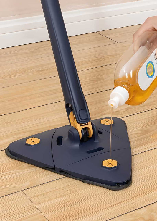 Blue Squeezing Triangle Cleaning Mop - Moby Mart