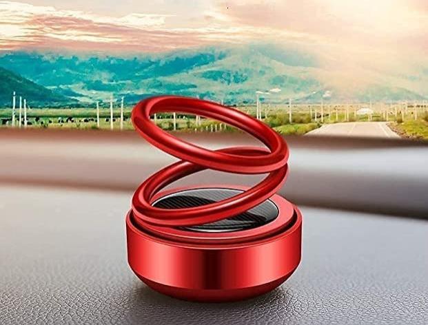 Car/Room Air Freshener- Solar Power Rotating Car/Room Air Freshener Perfume, Long Lasting French Organic Fragrance - Moby Mart