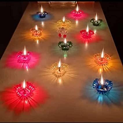 Set of 12 and set of 24 3D Reflection Diya - Moby Mart