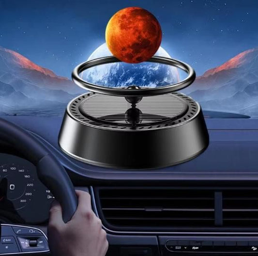 Solar Powered Rotating Levitating Planet Car Air Freshener - Moby Mart