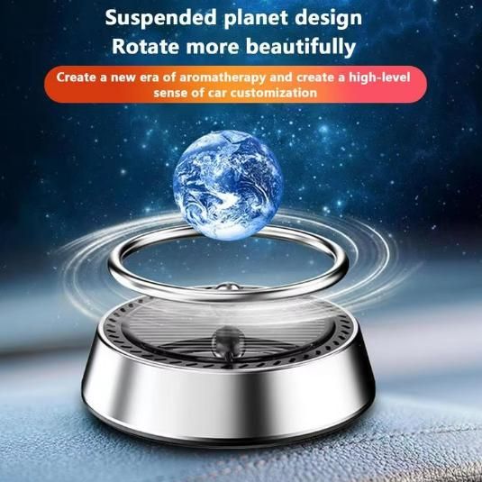 Solar Powered Rotating Levitating Planet Car Air Freshener - Moby Mart