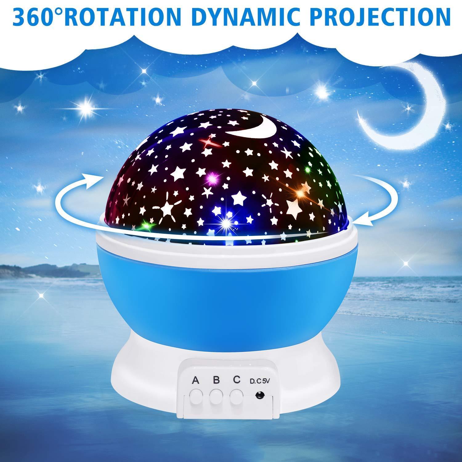 Star Master Dream Color Changing Rotating Projection Lamp - Moby Mart