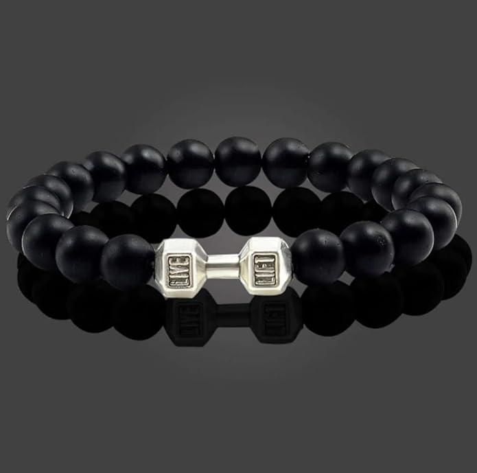 Black Matte Agate Onyx Beads Bracelet Pack of 2 - Moby Mart