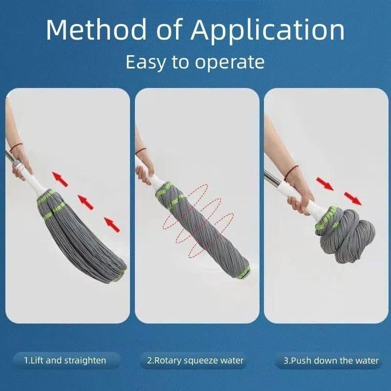 Easy Squeeze Twist Mop for Floor Cleaning - Moby Mart