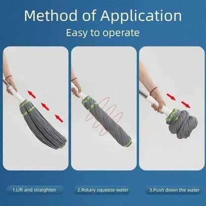 Easy Squeeze Twist Mop for Floor Cleaning - Moby Mart