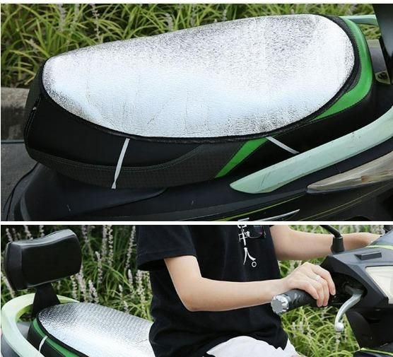 Sun Shade Bike Seat Cover Aluminium Foil for Two-wheelers - Moby Mart