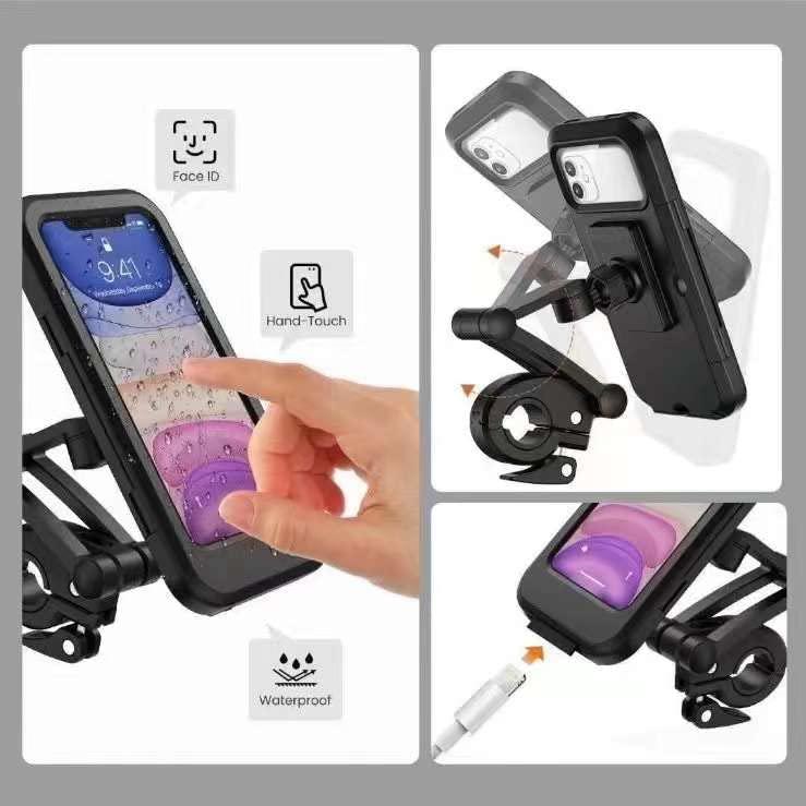 Universal 360 Rotation Bike Waterproof Cell Phone Holder. - Moby Mart