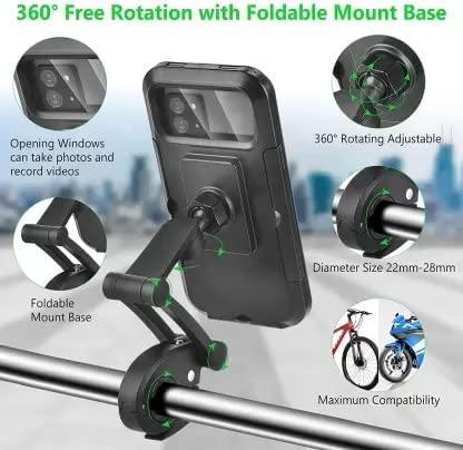 Universal 360 Rotation Bike Waterproof Cell Phone Holder. - Moby Mart