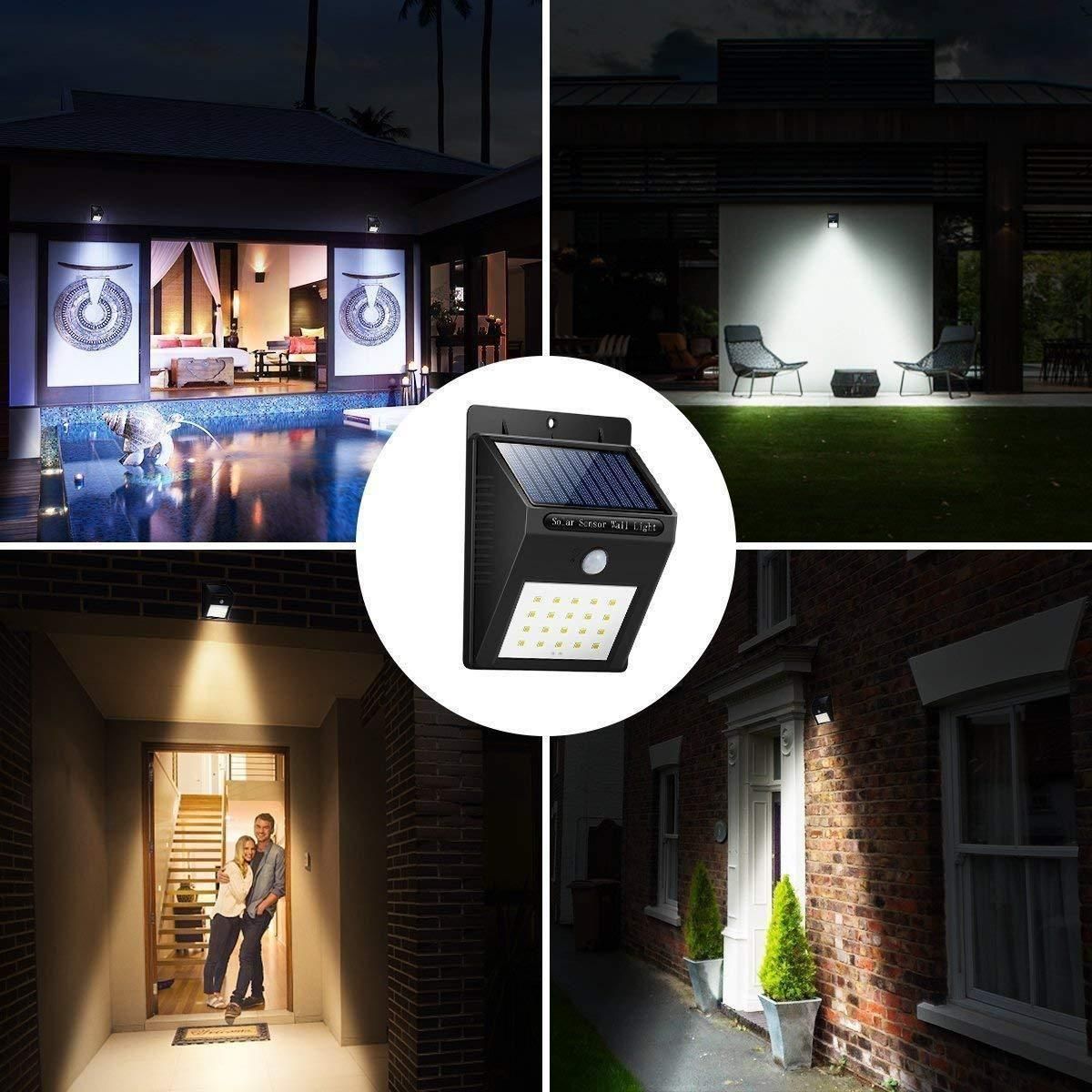 Security Light- 20 LED Bright Outdoor Security Lights with Motion Sensor - Moby Mart