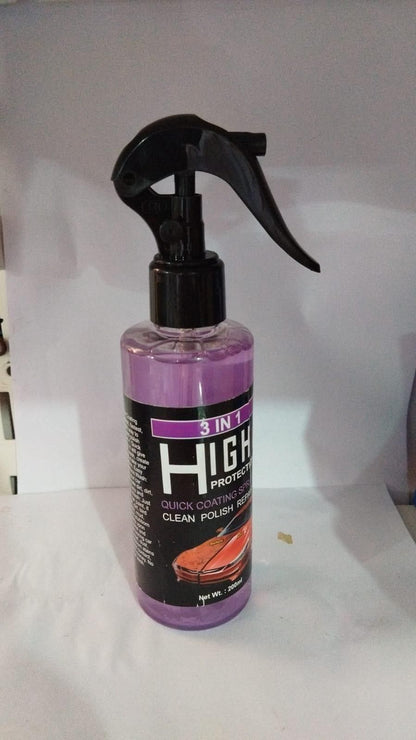 3 in 1 High Protection Quick Car Ceramic Coating Spray - Car Wax Polish Spray 200 ML (Pack of 3) - Moby Mart