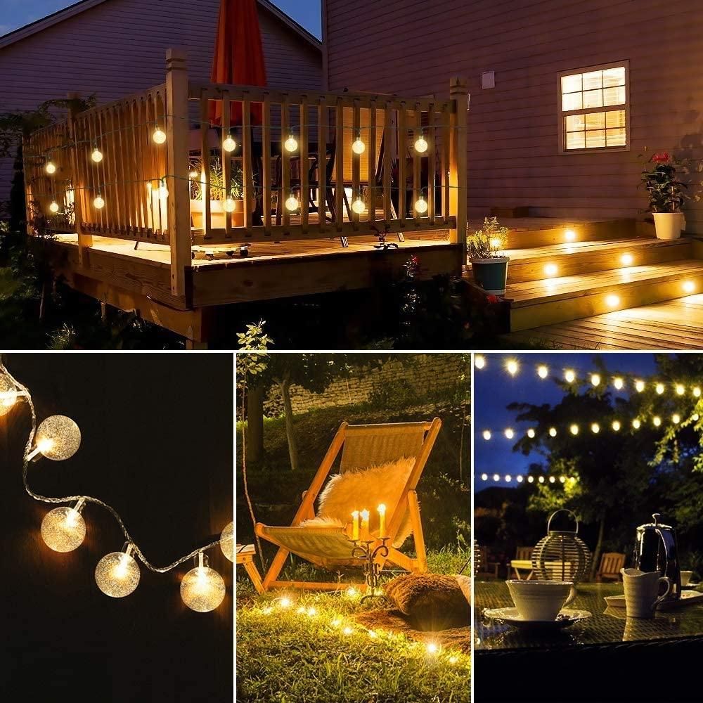 New 16 LED Crystal Balls String Light - Moby Mart