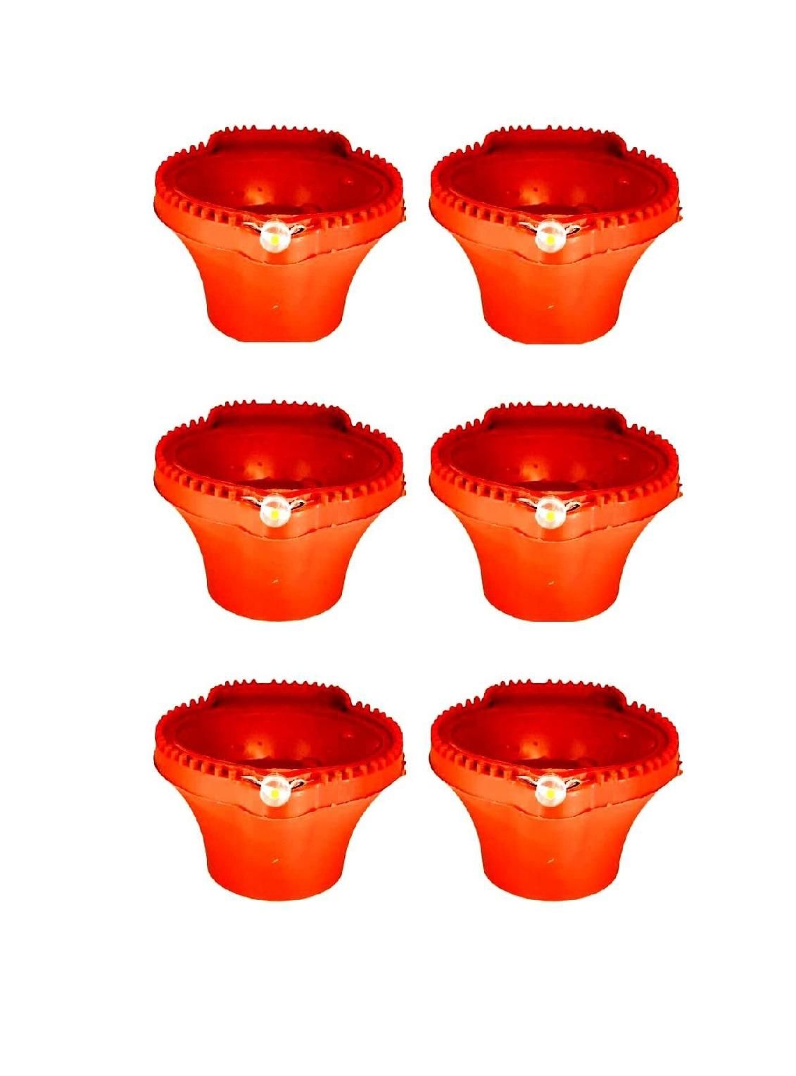 LED Light Water Sensor Diyas Plastic with, Ambient Lights, (Pack of 6/12/18/24) - Moby Mart