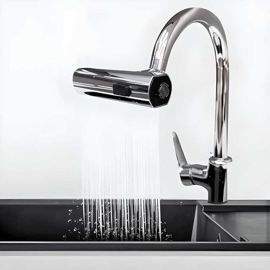 3 in 1 360� Waterfall Kitchen Faucet, Touch Faucet, Extender for Kitchen Sink - Moby Mart