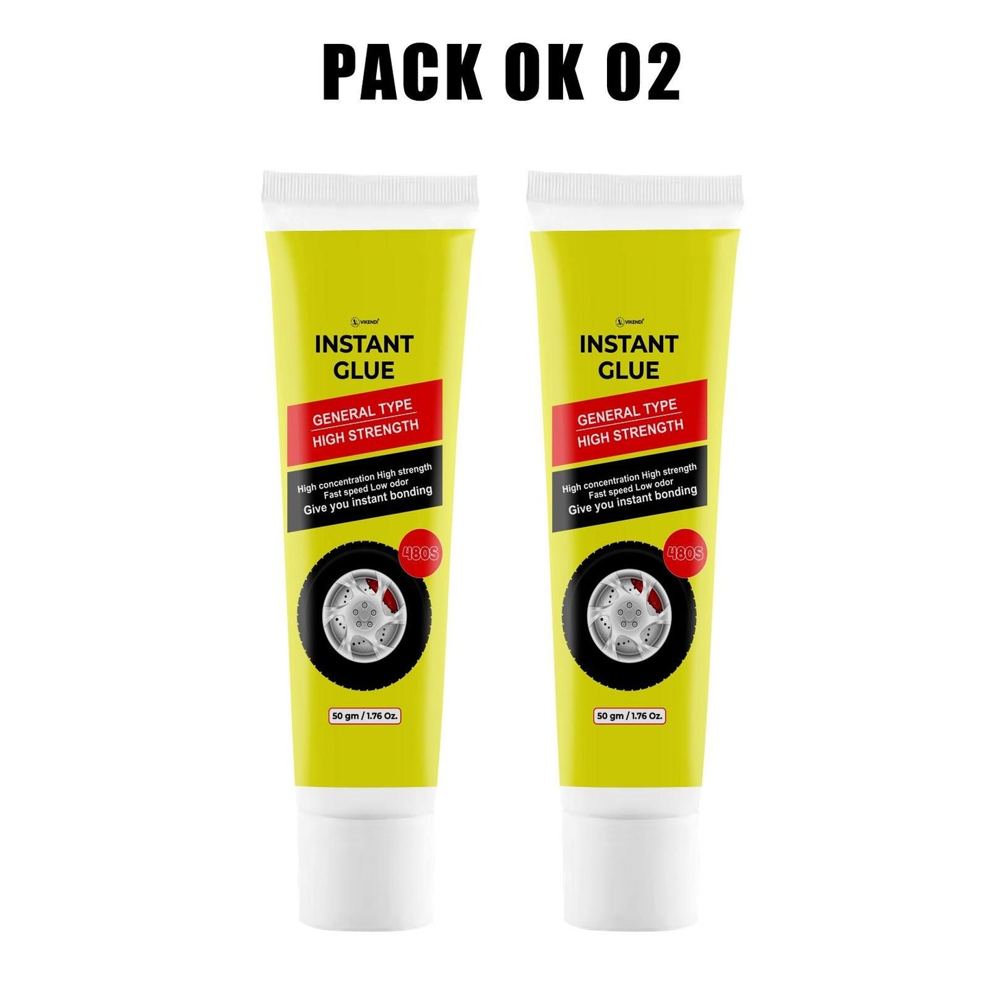 Car Tire Crack Repair Glue 50g (Pack of 2) - Moby Mart