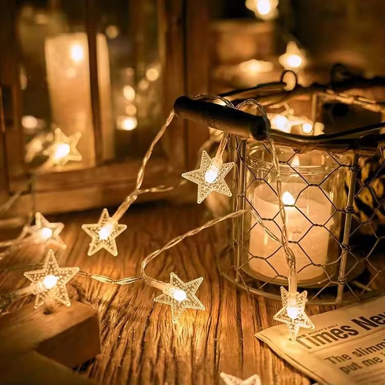 Serial String Star Lights for Decoration - Moby Mart