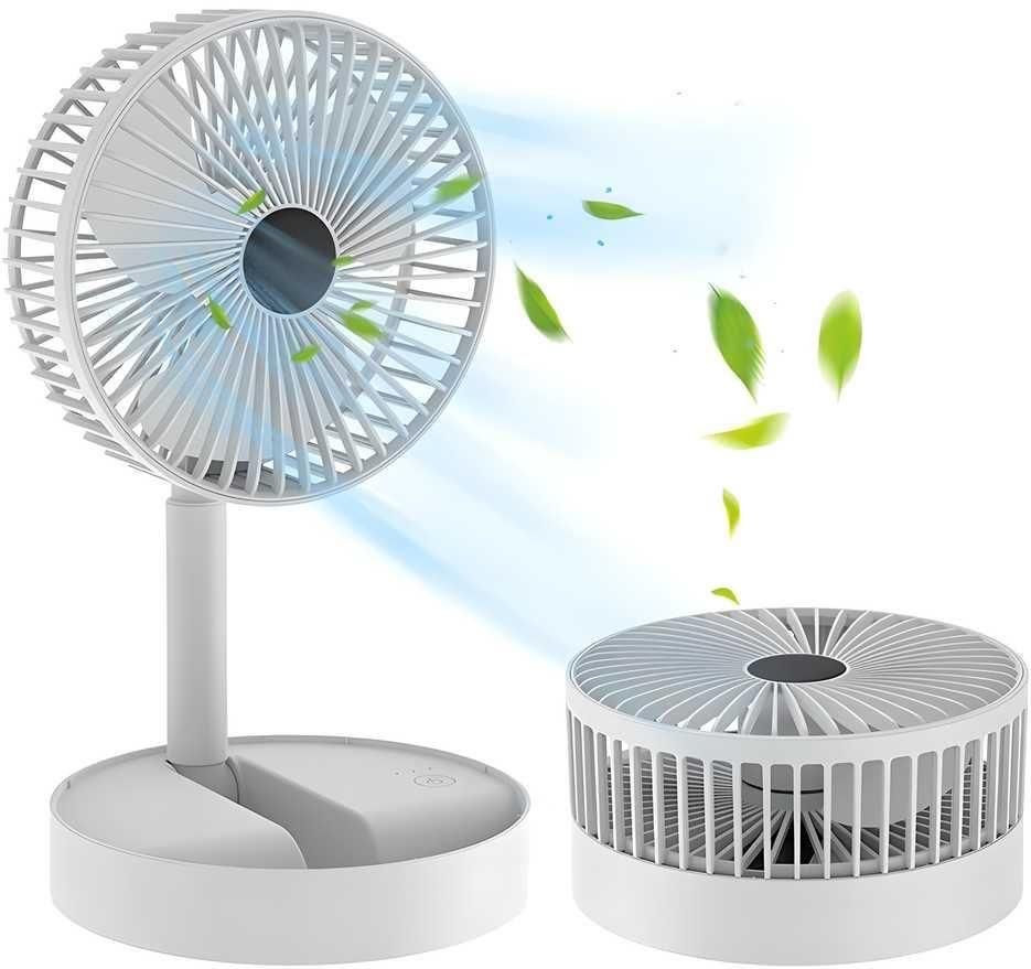 Powerful Rechargeable High Speed Table Desk Fan - Moby Mart