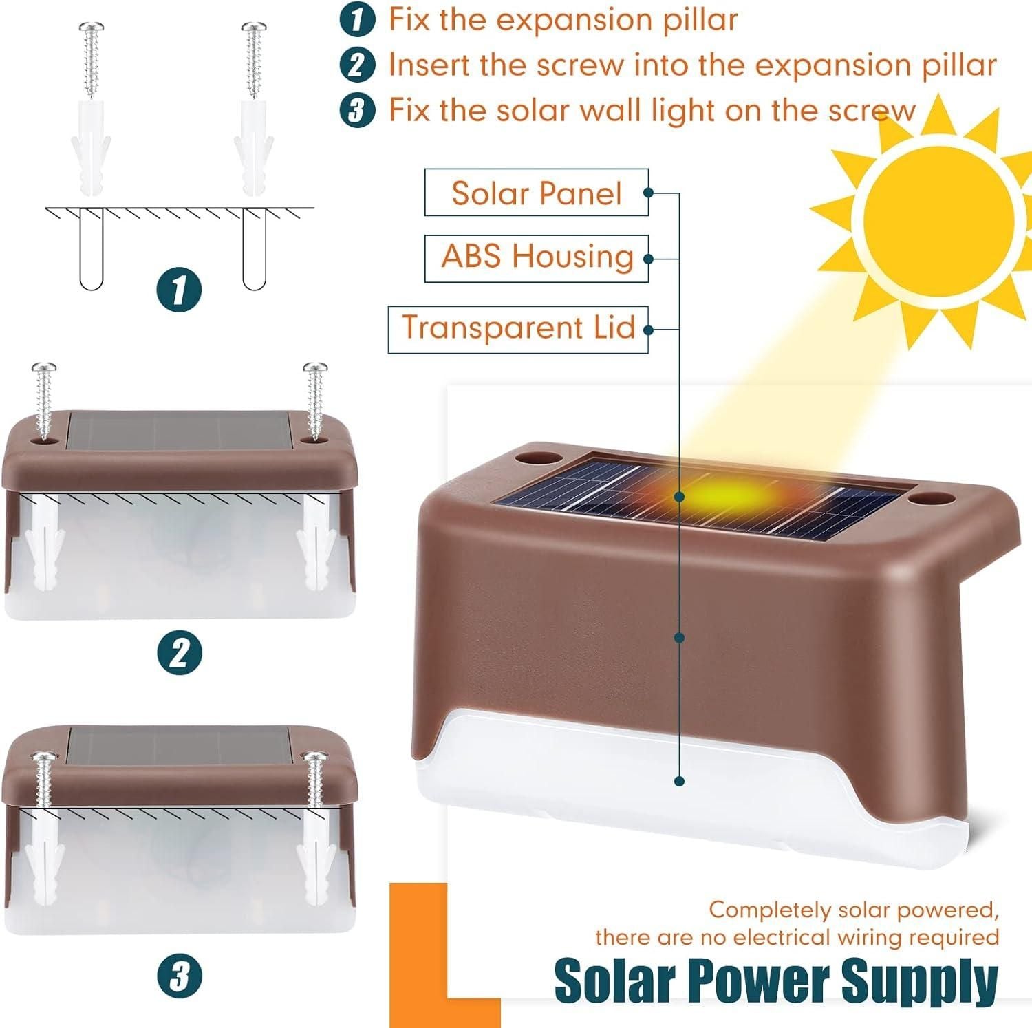 Solar Deck Lights Outdoor - Moby Mart