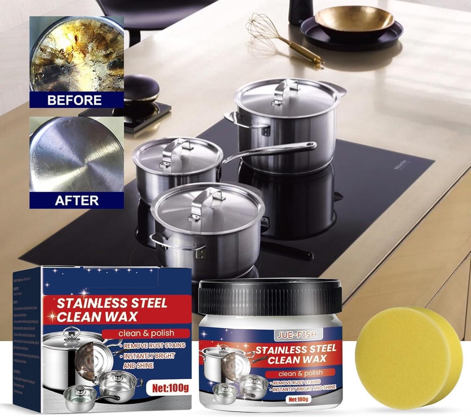 Stainless Steel Cleaning Wax- 100g - Moby Mart