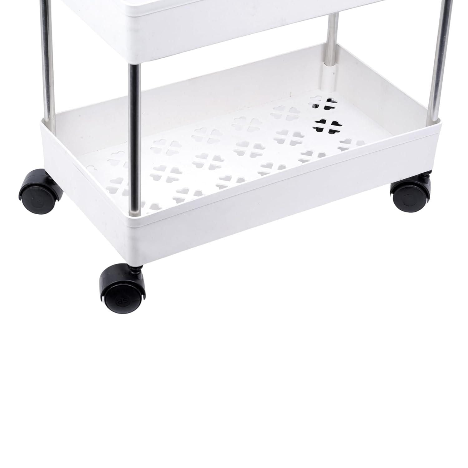 Multipurpose Storage Organizer Slim Rack Shelf With Wheels - Moby Mart