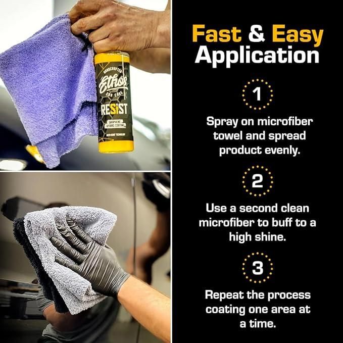 Graphene Spray Coating, UV Ceramic Coating for Cars 200ML (Pack Of 2) - Moby Mart