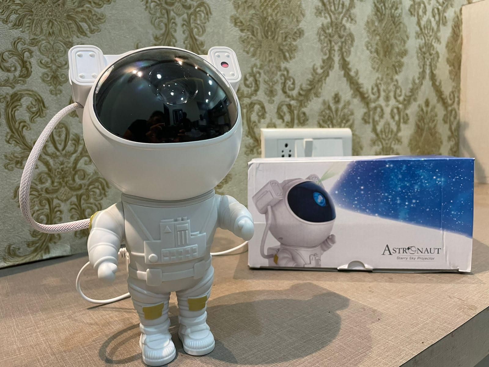 Astronaut Galaxy Projector - 360 Magnetic Head Rotation, Remote Control - Moby Mart