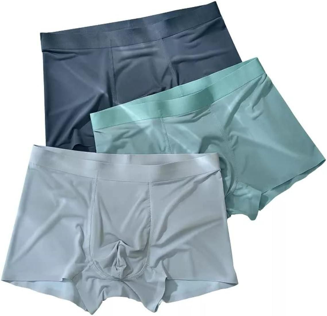 Men's Ice Silk Briefs Boxers (Pack of 5) - Moby Mart