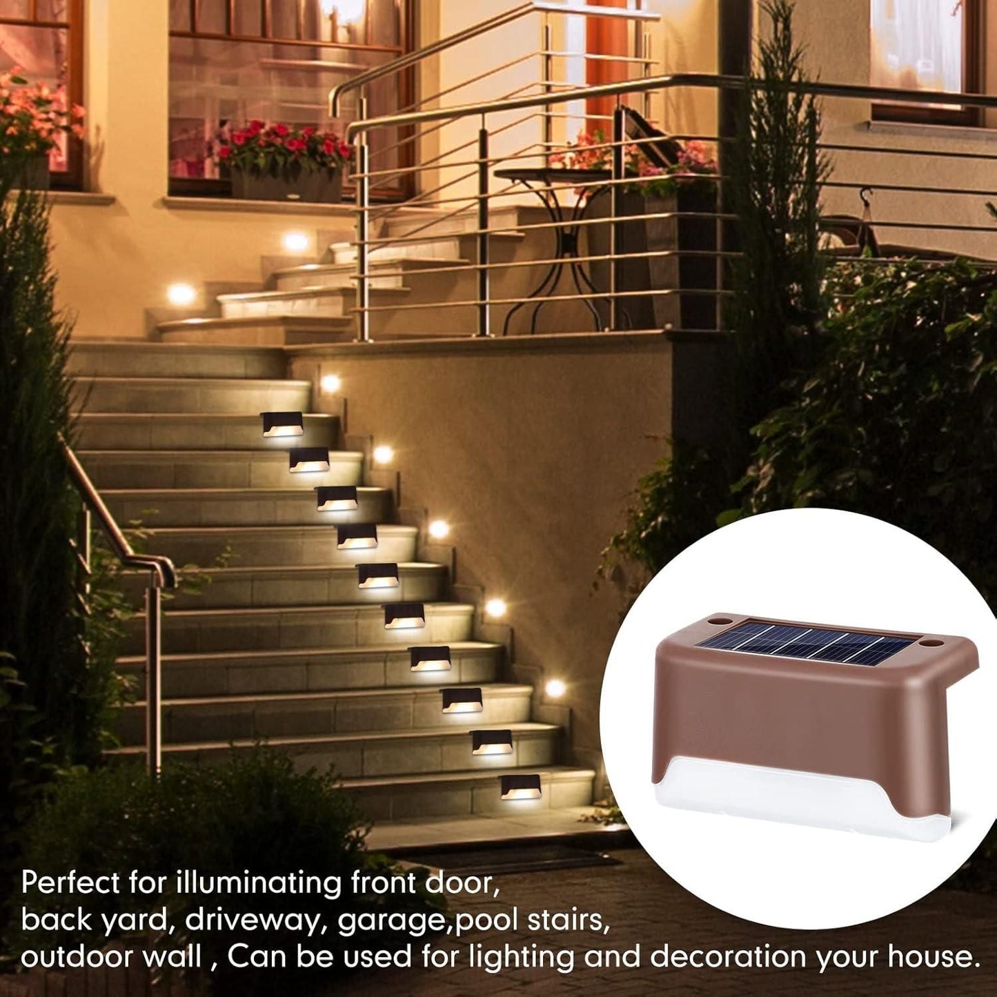 Solar Deck Lights Outdoor - Moby Mart