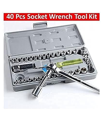 40 in 1 Pcs Multi-Purpose Socket Wrench Tool Kit for Repairing Socket Set - Moby Mart