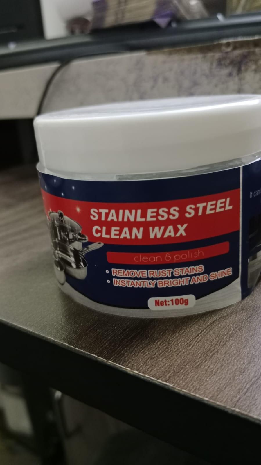 Stainless Steel Cleaning Wax- 100g - Moby Mart