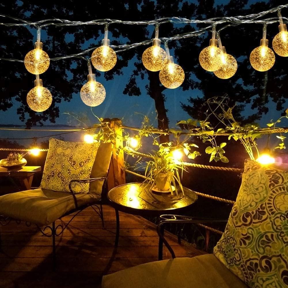 New 16 LED Crystal Balls String Light - Moby Mart