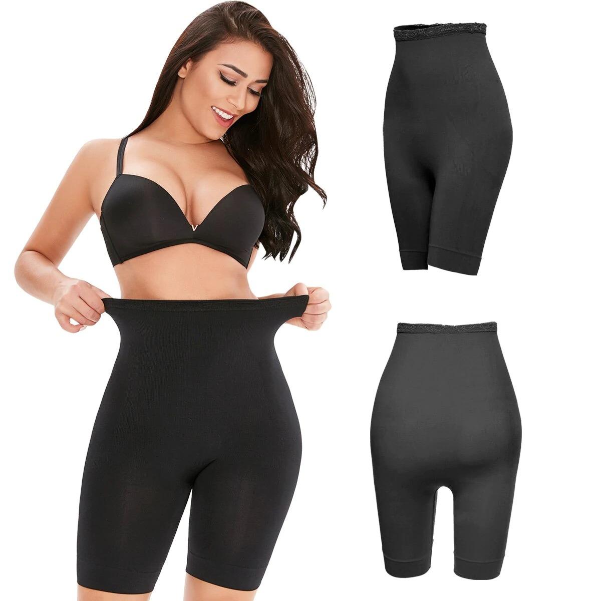 4-in-1 Shaper - Quick Slim Shape Wear Tummy, Back, Thighs, Hips - Black/Efffective Seamless Tummy Tucker Shapewear Body Shaper