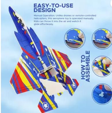 Buddynjoy BJ Airplane Toy Throwing Foam Plane - Moby Mart