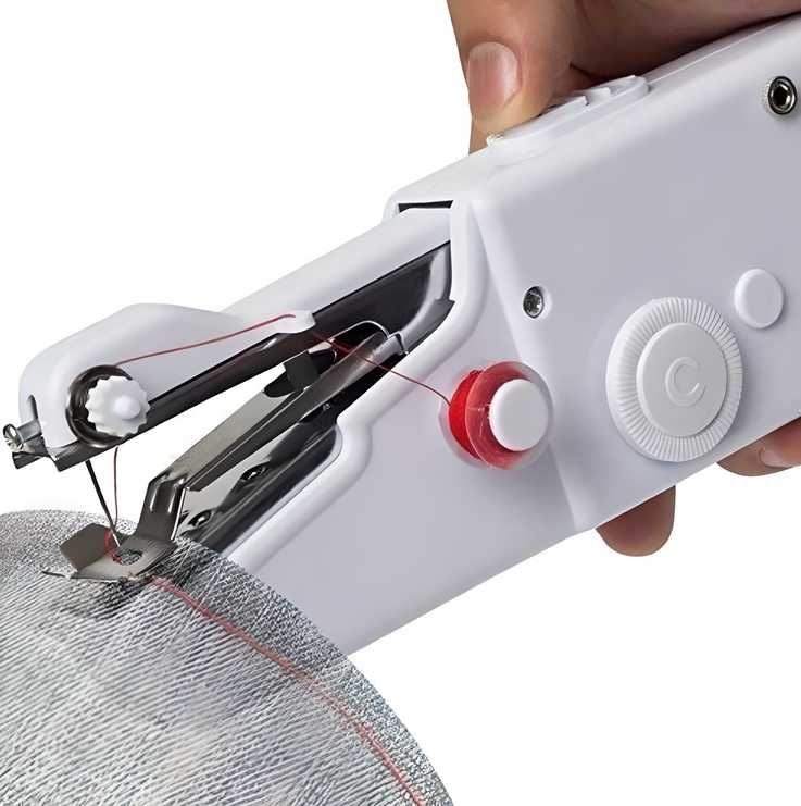 Stitch Handheld Cordless Portable White Sewing Machine - Moby Mart