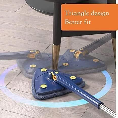 Blue Squeezing Triangle Cleaning Mop - Moby Mart