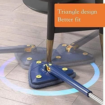 Blue Squeezing Triangle Cleaning Mop - Moby Mart