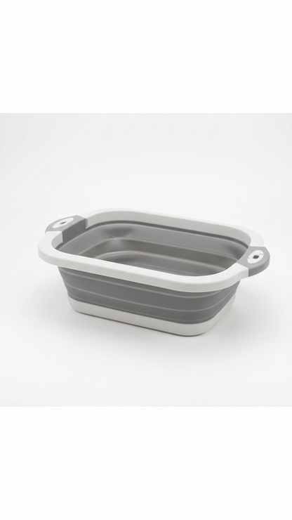 Collapsible Cutting Board With Dish Tub Basket